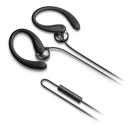 Philips TAA1105BK/00 headphones/headset Wired Ear-hook, In-ear Sports Black
