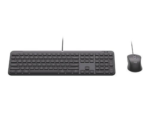 Logitech 920-013351 keyboard Mouse included Home/Office USB QWERTY US English Graphite