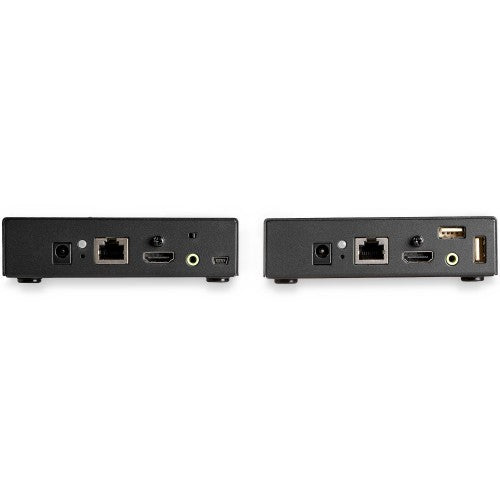 StarTech.com HDMI KVM Extender over IP Network - 4K 30Hz HDMI 2.0 and USB over IP LAN or Cat5e/Cat6 Ethernet Cable (100m/330ft) - Remote KVM Switch/Console Transmitter/Receiver Extender Kit - TAA