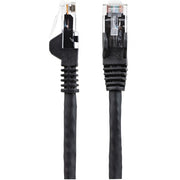 StarTech.com 2m CAT6 Ethernet Cable - LSZH (Low Smoke Zero Halogen) - 10 Gigabit 250Mhz 100W PoE RJ45 10GbE UTP Network Patch Cord Snagless with Strain Relief - Black, CAT 6, ETL Verified, 24AWG