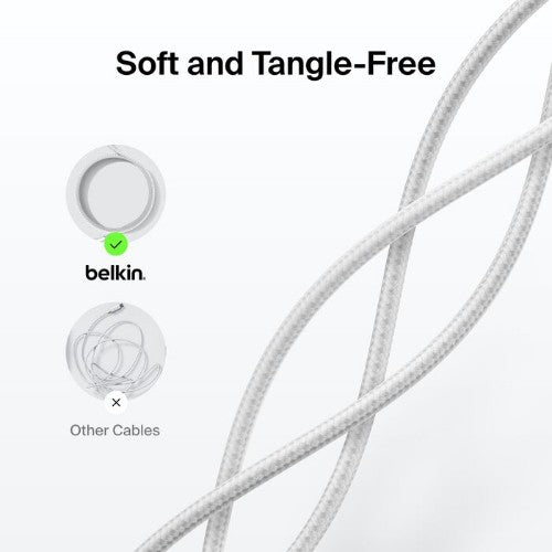 Belkin BoostCharge Pro USB cable USB 2.0 3 m USB C White