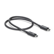 StarTech.com 50cm (1.6ft) Thunderbolt 3 Cable, 40Gbps, 100W PD, 4K/5K, Thunderbolt Certified, Compatible with Thunderbolt 4/USB 3.2/DisplayPort