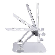 StarTech.com Laptop Stand for Desk, Ergonomic Laptop Stand Adjustable Height, Aluminum, Portable, Supports up to 22lb (10kg), Foldable Laptop Holder for Desk - Angled Notebook Computer Riser/Lift