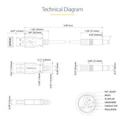 StarTech.com USB to 5.5mm Power Cable - Type N Barrel - 1m