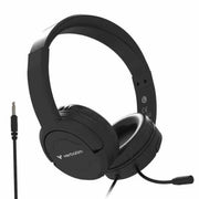 Verbatim Active Noise Cancelling Headset with Noise Cancelling Mic Wired Head-band Calls/Music Black
