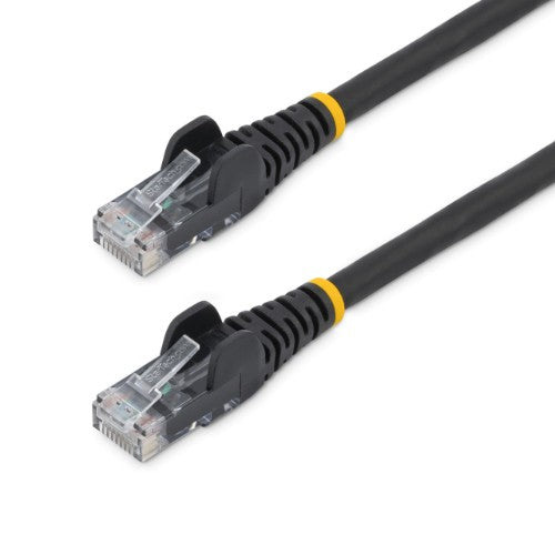 StarTech.com 5m CAT6 Ethernet Cable - LSZH (Low Smoke Zero Halogen) - 10 Gigabit 250Mhz 100W PoE RJ45 10GbE UTP Network Patch Cord Snagless with Strain Relief - Black, CAT 6, ETL Verified, 24AWG