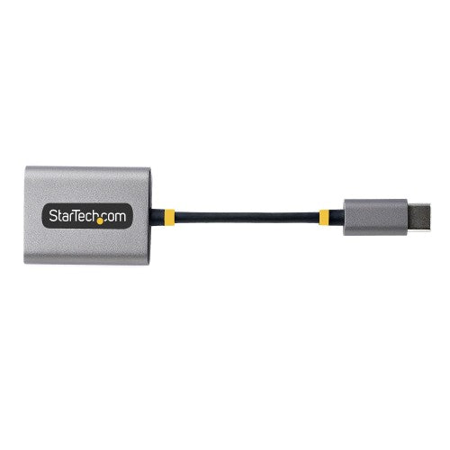 StarTech.com USB-C Headphone Splitter, USB Type C Dual Headset Adapter w/Mic Input, USB C to 3.5mm Audio Adapter/Earphone Dongle, USB C to Audio Jack/Aux Output, 24-bit DAC