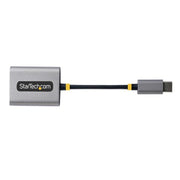 StarTech.com USB-C Headphone Splitter, USB Type C Dual Headset Adapter w/Mic Input, USB C to 3.5mm Audio Adapter/Earphone Dongle, USB C to Audio Jack/Aux Output, 24-bit DAC