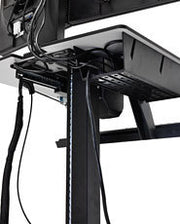 Ergotron WorkFit-C, Dual Sit-Stand Black, Grey Flat panel Multimedia cart