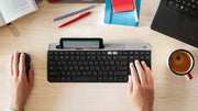 Logitech 920-009210 keyboard Universal RF Wireless + Bluetooth English Graphite