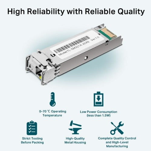 TP-Link Omada Gigabit Single-Mode WDM Bi-Directional SFP Module