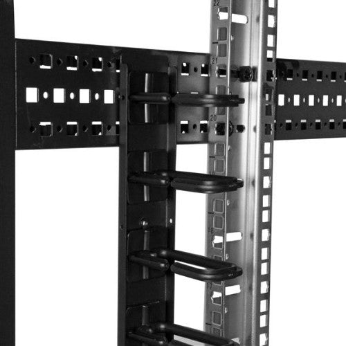 StarTech.com 2-Pack 20U Vertical Server Rack Cable Management with D-Ring Hooks, 40U Network Rack Cord Manager Panels, 2x 3ft (91cm) Wire Organizers
