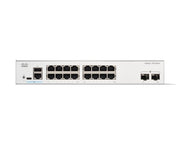 Cisco Catalyst 1300-16T-2G Managed Switch, 16 Port GE, 2x1GE SFP, Limited Lifetime Protection (C1300-16T-2G)