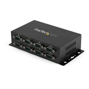 StarTech.com 8 Port USB to DB9 RS232 Serial Adapter Hub – Industrial DIN Rail and Wall Mountable - TAA