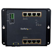 StarTech.com Industrial 8 Port Gigabit PoE+ Switch w/2 SFP MSA Slots - 30W - Layer/L2 Switch Hardened GbE Managed - Rugged High Power Gigabit Ethernet Network Switch IP-30/-40 C to 75 C - TAA