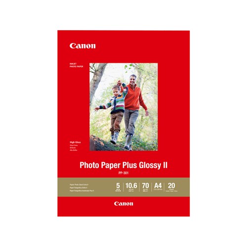 CANON PP301 A4 PHOTO PLUS GLOSSY 265GSM 20 SHEETS