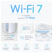 TP-Link BE9300 Whole Home Mesh Wi-Fi 7 System(Tri-Band)