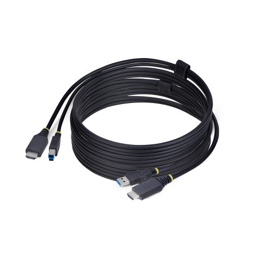 StarTech.com 10ft (3m) HDMI and USB 5Gbps KVM Cable, 4K 60Hz, HDMI 2.0 and USB Combo Cable for KVM Switches
