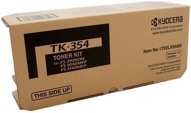 KYOCERA TK-354B BLACK TONER YIELD 15K FS-3920DN FS-3140 3040MFP FS-3920DN FS-3640MFP FS-3540