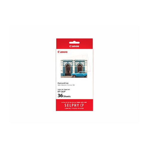 Canon KP-36IP Colour Ink + 100 x 148 mm Paper Set, 36 Sheets