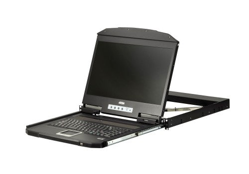 ATEN CL3100NX-ATA-AU rack console 47 cm (18.5") 1366 x 768 pixels Metal, Plastic Black 1U