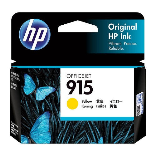 HP 915 YELLOW ORIGINAL INK CARTRIDGE 315 PAGES