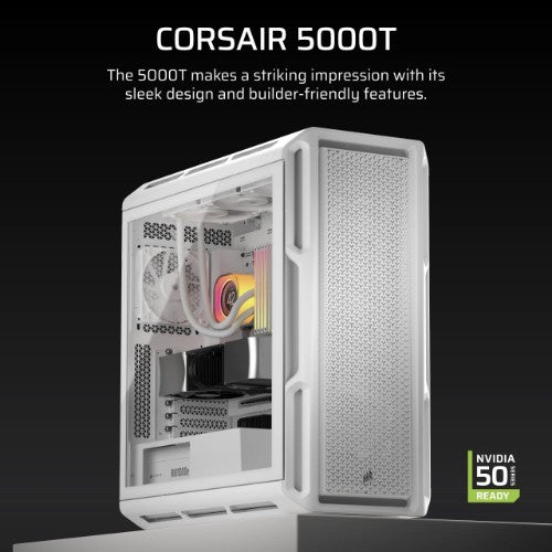 Corsair 5000T Midi Tower White