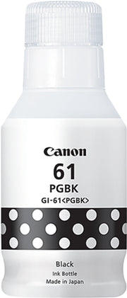 Canon GI61BK BLACK INK BOTTLE FOR G3620 G3625 G3660 - 6K PAGE YIELD