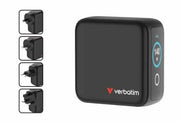 Verbatim 140W Mini GaN Charger with Display Universal Black AC Fast charging Indoor