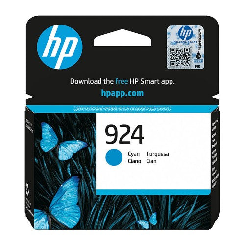 HP 924 CYAN ORIGINAL INK CART 400 PAGE YIELD FOR OJPRO 8139E 8138E 8120E 8120