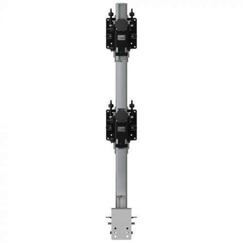 Atdec AWMS-2-BT75-H-S monitor mount / stand 144.8 cm (57") Desk Silver
