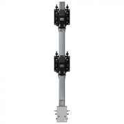 Atdec AWMS-2-BT75-FS-S monitor mount / stand 144.8 cm (57") Desk Silver