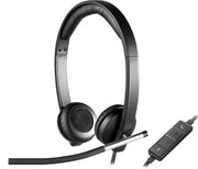 Logitech 981-000545 headphones/headset Wired Head-band Office/Call center Black, Silver