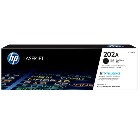 HP 202A BLK LASERJET TONER 1.4K FOR M254DW M254NW M280NW M281FDN M281FDW