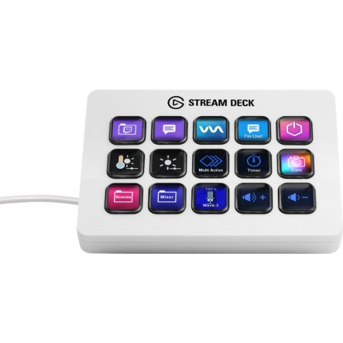 Elgato 10GBA9911 keyboard Gaming USB White