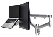 Atdec AWMS-2-ND13-C-S monitor mount / stand 86.4 cm (34") Silver Desk