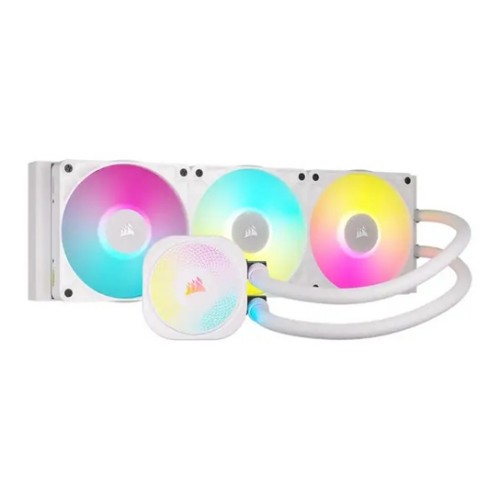 Corsair iCUE LINK TITAN II 360 RX RGB - White, 360mm AIO, FlowDrive Gen 2, RX II Fan, RGB, Copper Coldplate, AM5/AM4, LGA1851/1700
