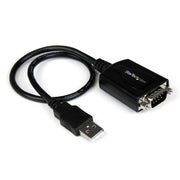 StarTech.com 1 ft USB to RS232 Serial DB9 Adapter Cable with COM Retention - TAA
