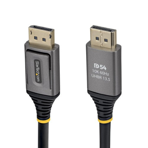 StarTech.com 1m DisplayPort 2.1 Cable, VESA Certified DP54 DisplayPort Cable, Uncompressed 8K 60Hz, 10K 60Hz/8K 144Hz/4K 240Hz w/DSC 1.2a, DP 2.1 Monitor Cord