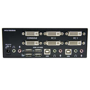 StarTech.com 2 Port Dual DVI USB KVM Switch with Audio & USB 2.0 Hub - TAA