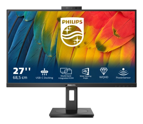 Philips 5000 series 27B1U5601H/75 computer monitor 68.6 cm (27") 2560 x 1440 pixels Quad HD LCD Black