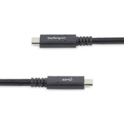 StarTech.com 6ft (1.8m) USB-C Cable, USB 5Gbps, 100W (5A) Power Delivery, Certified Works with Chromebook, 4K 60Hz DP Alt Mode, USB-IF Certified - Thunderbolt Compatible