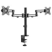 StarTech.com Desk Mount Dual Monitor Arm - Desk Clamp VESA Compatible Monitor Mount for up to 32" (17.6lb/8kg) Displays - Ergonomic Articulating Monitor Arm - Height Adjustable/Tilt/Swivel/Rotating