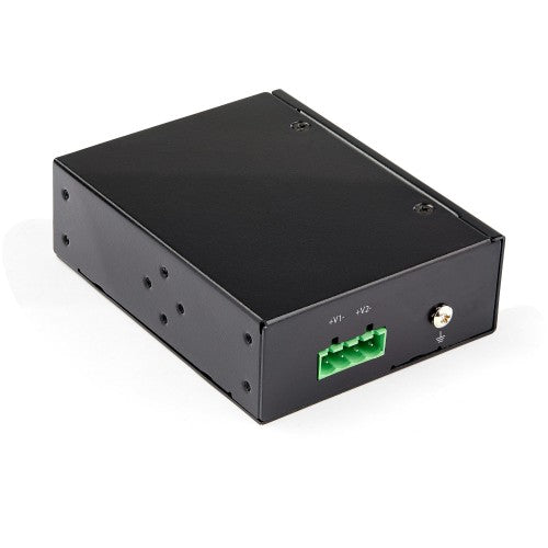 StarTech.com Industrial Gigabit PoE Splitter - 90W High Speed Power over Ethernet PoE+++ Splitter - 12-48V DC Splitter 802.3bt - LAN/RJ45 Ultra PoE to DC Adapter - -40C to +75C - TAA