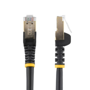 StarTech.com 0.50m CAT6a Ethernet Cable - 10 Gigabit Shielded Snagless RJ45 100W PoE Patch Cord - 10GbE STP Network Cable w/Strain Relief - Black Individually Tested/Wiring is UL Certified/TIA