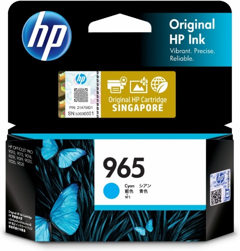HP 965 Cyan Originl Ink 3JA77AA