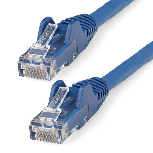 StarTech.com 10m CAT6 Ethernet Cable - LSZH (Low Smoke Zero Halogen) - 10 Gigabit 250Mhz 100W PoE RJ45 10GbE UTP Network Patch Cord Snagless with Strain Relief - Blue, CAT 6, ETL Verified, 24AWG