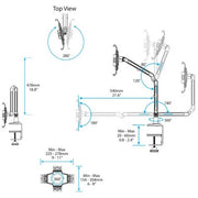 StarTech.com Desk-Mount Tablet Arm - Articulating - For iPad or Android - TAA