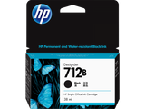 HP 712B 38ML BLACK DESIGNJET INK CARTRIDGE - T230/T250/T650/STUDIO