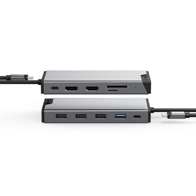ALOGIC DUCDDV3V2 laptop dock/port replicator Wired USB 3.2 Gen 1 (3.1 Gen 1) Type-A + Type-C Grey